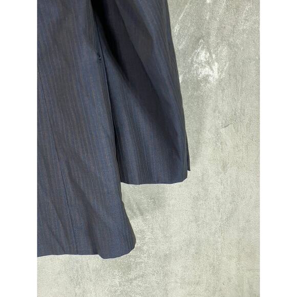 HICKEY FREEMAN Men's Navy Short Striped Two-Button Worsted Wool Suit Jacket SZ40 - Picture 7 of 12